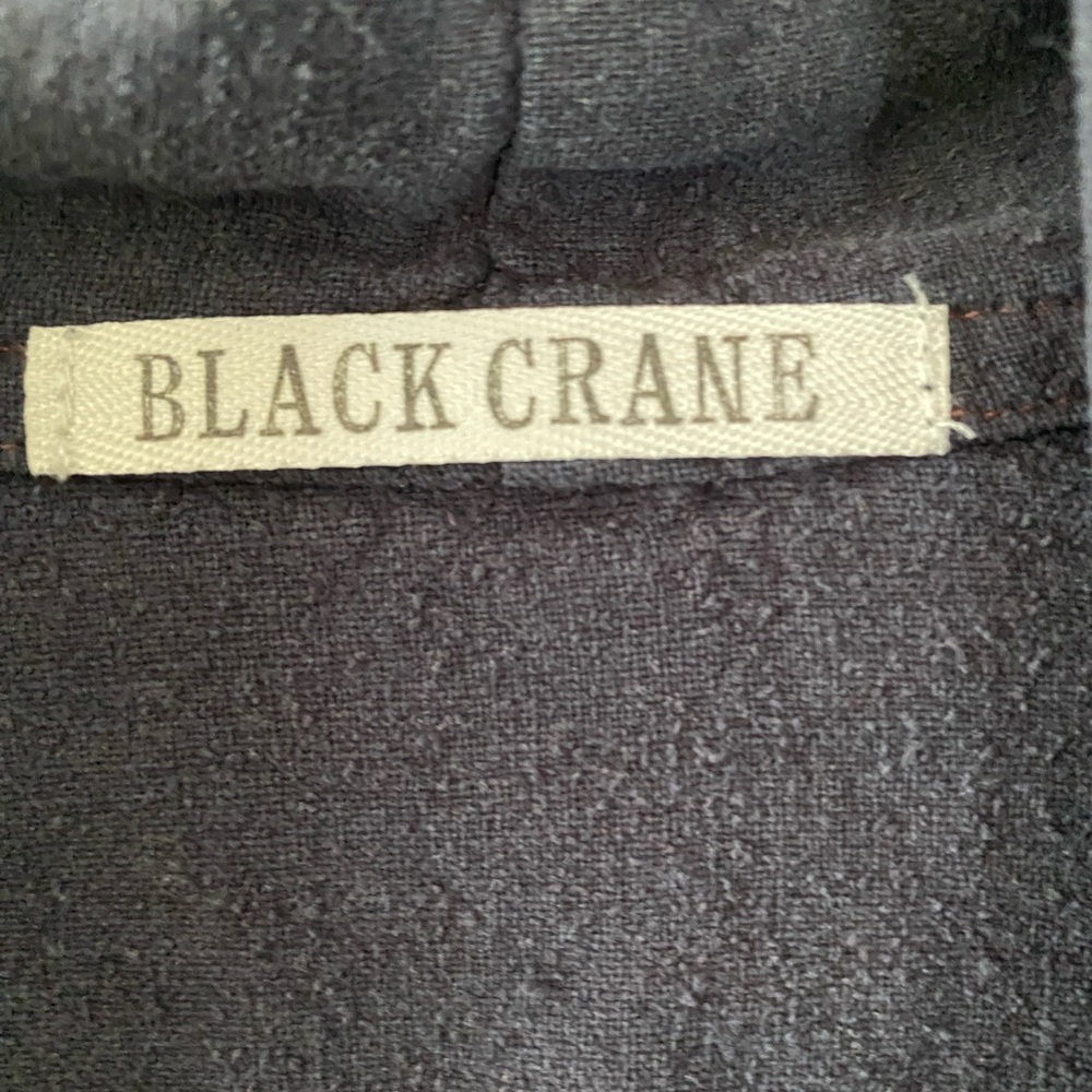 Black Crane Gray Open-Front Jacket - Picture 3 of 5